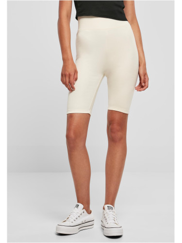 Women's high-waisted cycling shorts whitesand