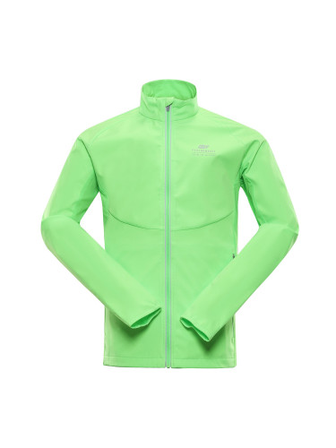 Men's softshell jacket with membrane ALPINE PRO MULT neon green gecko