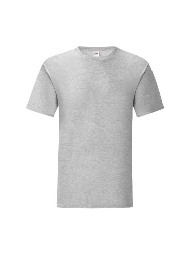 Grey Iconic Combed Cotton T-shirt Fruit of the Loom