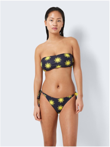 Yellow-black women's patterned bikini top Noisy May Sun - Women