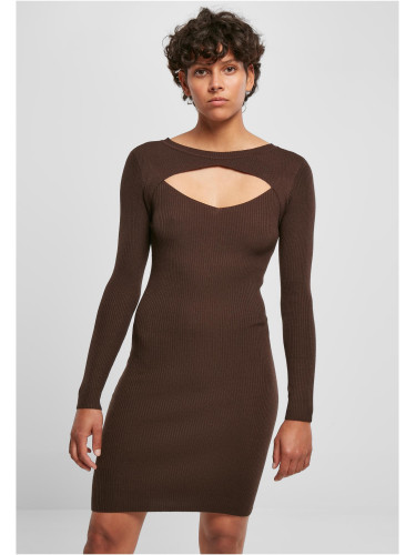 Women's dress Cut Out brown