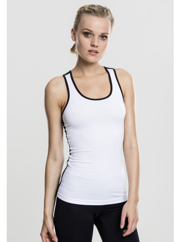 Women's sports top wht/blk
