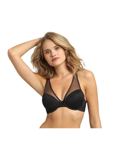 DIM GENEROUS INVISIBLE UNDERWIRE PADDED BRA - Reinforced bra with bones - black