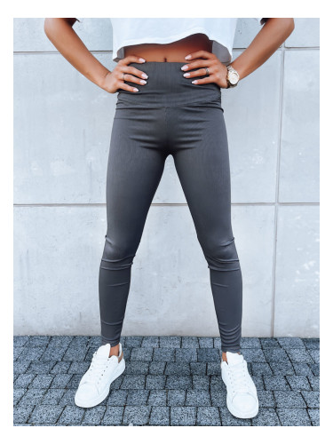 Legginsy damskie LOOK ME szare Dstreet