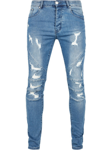 Men's Paneled Jeans Blue