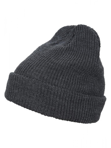 Long knitted beanie dark grey