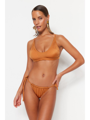 Бикини Trendyol Bottom - Кафяво - Plain