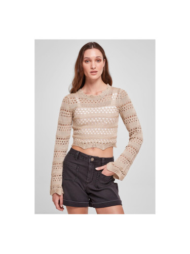Women's knitted sweater made of soft seagrass