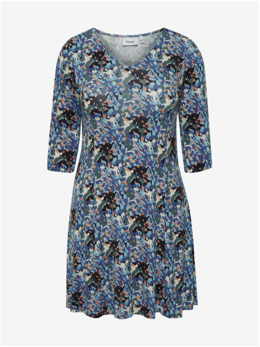 Blue patterned dress Fransa - Women