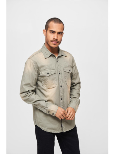 Hardee denim shirt olive grey