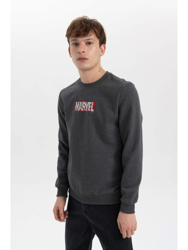 DEFACTO Slim Fit Licensed by Marvel Long Sleeve Sweatshirt