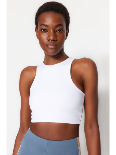 Trendyol White Medium Support/Sculpting Weightlifting Sports Bra
