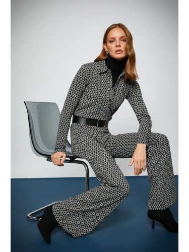 Koton Дамски Зелени Шарени Дънки