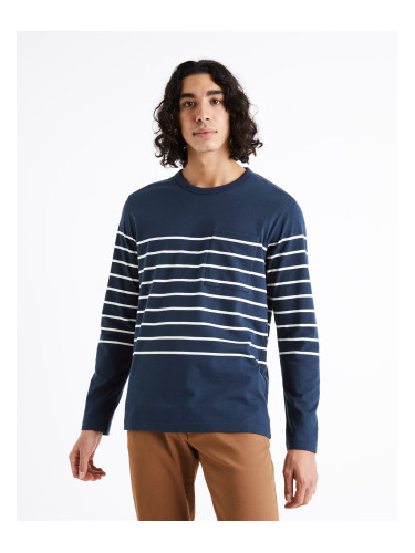 Celio Striped T-Shirt Veboxmlr - Men's