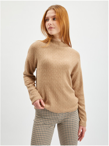 Orsay Light Brown Women's Patterned Sweater - Women's
