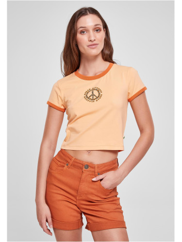 Women's Stretch Cropped Tee Jersey Paleo Orange/Vintageo Orange