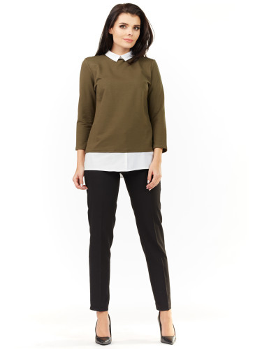 Awama Woman's Blouse A208 Khaki