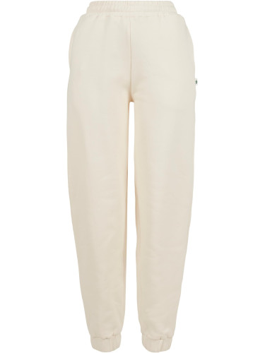 Women's organic balloon sweatpants with high waist whitesand