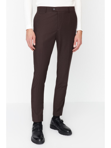 Trendyol Brown Men's Slim Fit Iron-On Trousers