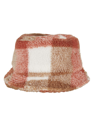Sherpa Check Bucket Hat whitesand/caramel