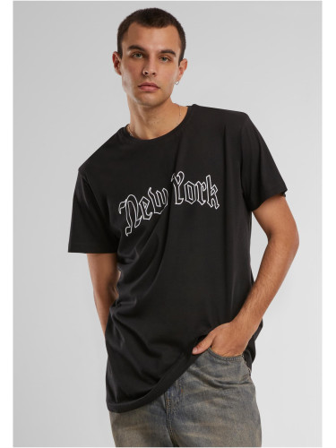 New York Wording T-Shirt Black