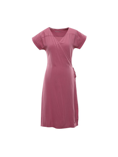 Women's pink wrap dress Alpine Pro SOLEIA