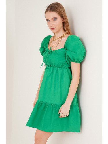 Bigdart 2351 Flare Poplin рокля - зелена