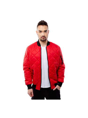 Men's Quilted Jacket GLANO - Red