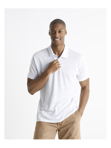 Тениска Celio Linen Polo Bepolin - мъже