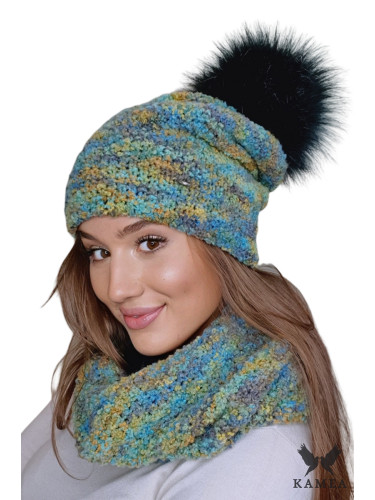 Дамски комплект. Kamea Kamea_Set_Hat&Chimney_K.22.216.03_Multicolour