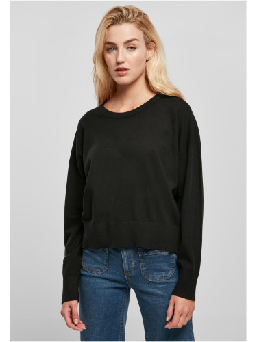 Women's Eco Viscose Oversized Sweater - Black