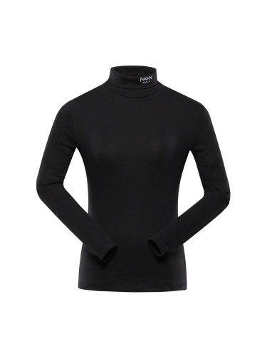 Women's long-sleeved turtleneck nax NAX BERWA black