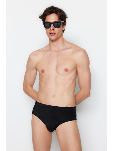 Trendyol Black Men's Standard Fit Slip-on Swimwear