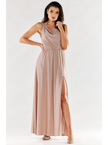 Awama Woman's Dress A553 Beige