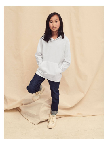 White children's hoodie Fruit of the Loom