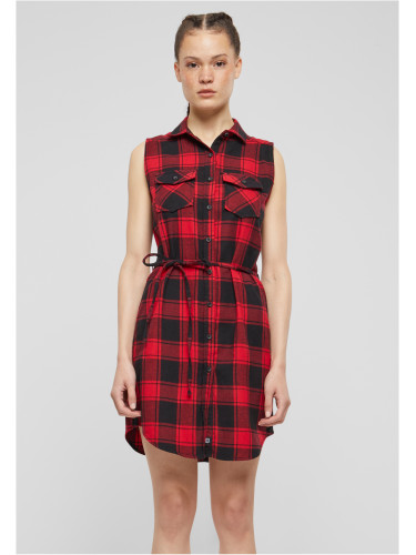 Women's long sleeveless shirt Gracey red/black