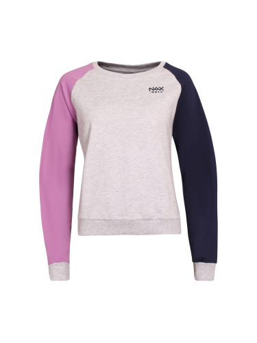Women's pink-grey sweatshirt NAX KOLEHA