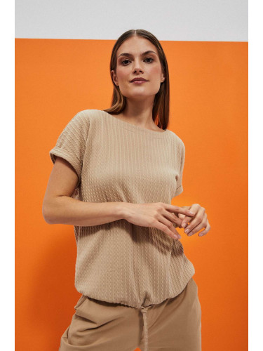 Marisse Women's T-Shirt L-Ts-4024 D.Beige