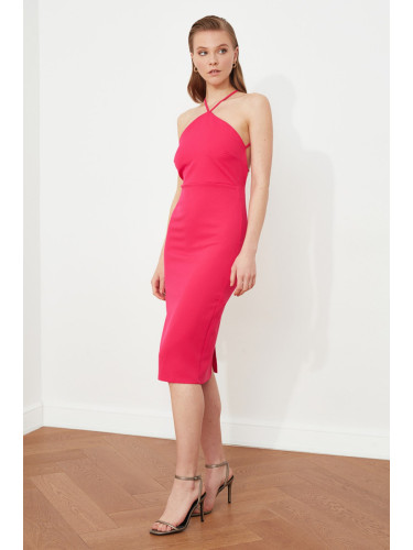 Trendyol Fuchsia обратно детайл рокля