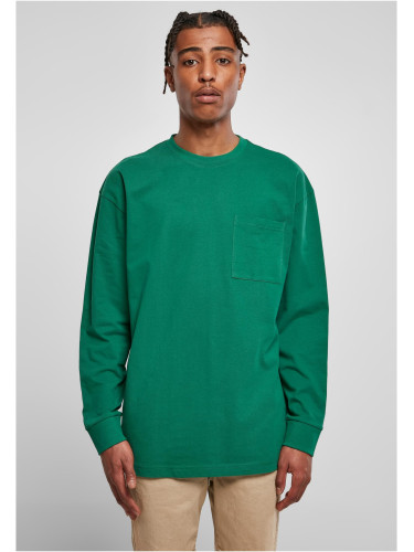 Heavy Oversized Long Sleeve Pocket Green