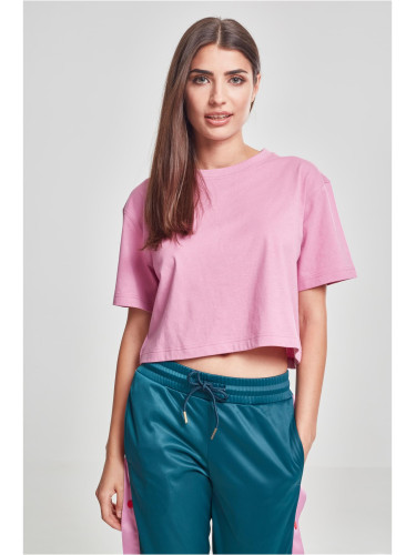 Women's short oversized coolpink t-shirt