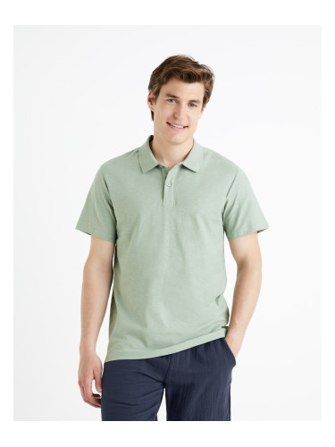 Celio Cotton Polo Shirt Feflame - Mens
