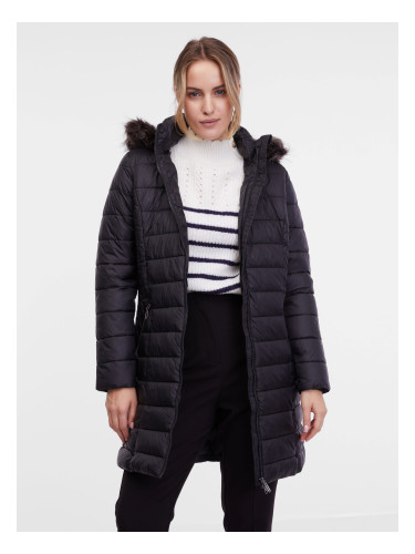 Orsay Black Women's Quilted Coat - Women's