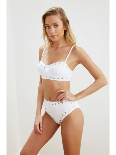 Бикини Bottom Trendyol - Бяло - Plain