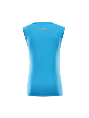 Kids quick-drying tank top ALPINE PRO NEQO NEON ATOMIC BLUE