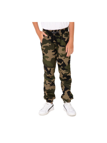 Khaki camouflage pants for boys SAM 73