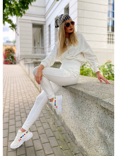 Бял спортен панталон Cocomore cmgSD1226.R01