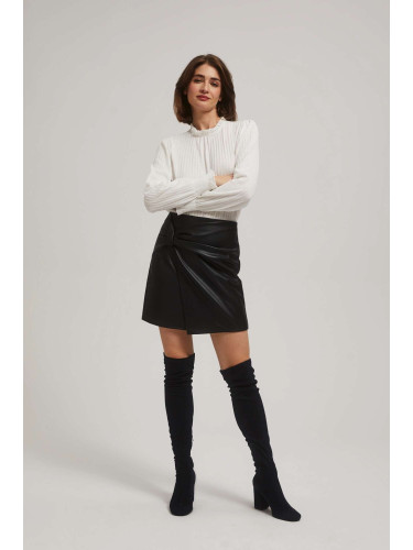 Skirt made of imitation leather