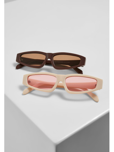 Lefkada 2-Pack Sunglasses Brown/Brown+White/Pink