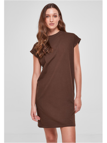 Women's Turtle Extended Shoulder Dress - Brown